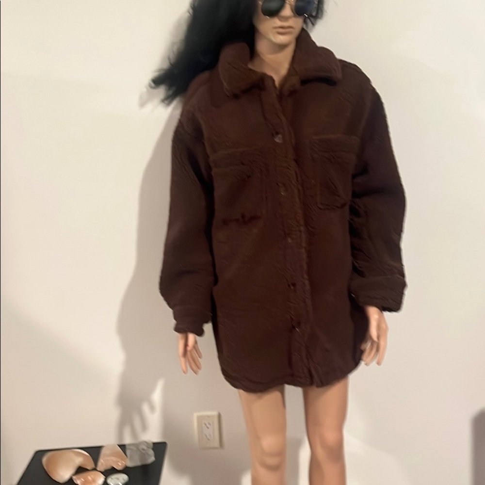 Cozy Brown Teddy Jacket
